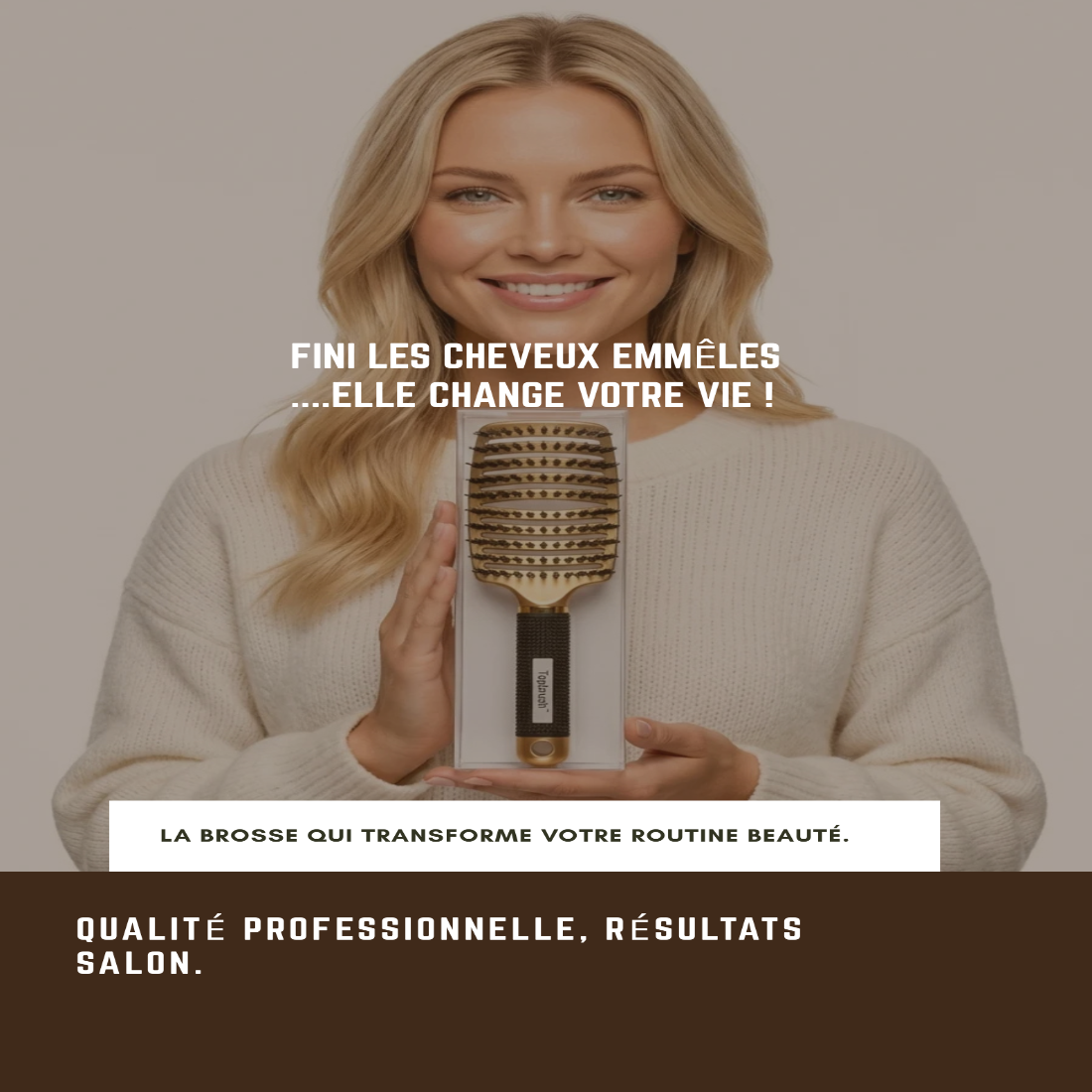 Brosse démêlante miracle sans douleur cheveux bouclés crépus fins – Satinoria

