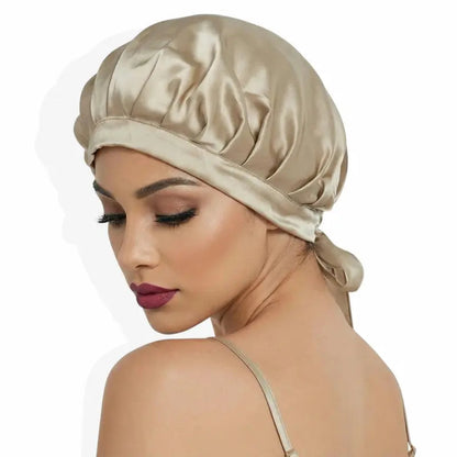 Bonnet satin premium texture douce intérieur – Satinoria

