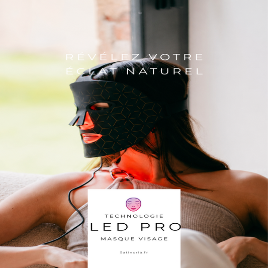 Masque LED thérapie visage 7 couleurs soin anti-âge – Satinoria